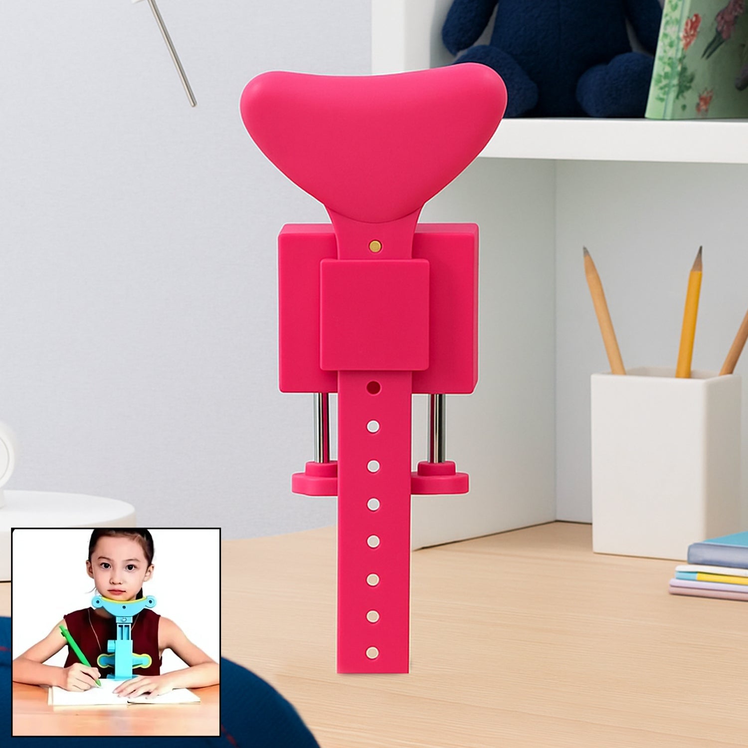 Student Sitting Posture Corrector Child Protector, Kids Sitting Posture Corrector for Reading Writing Adjustable Sitting Support Brace Eye Protection, School Gifts (1 Pc) Student Sitting Posture Corrector Child Protector, Kids Sitting Posture Corrector for Reading Writing Adjustable Sitting Support Brace Eye Protection, School Gifts (1 Pc)
